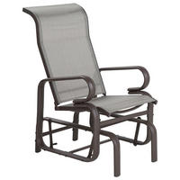 GARTENSTUHL Metall braun Borgio - Braun, Metall (60/104/78cm) - Beliani