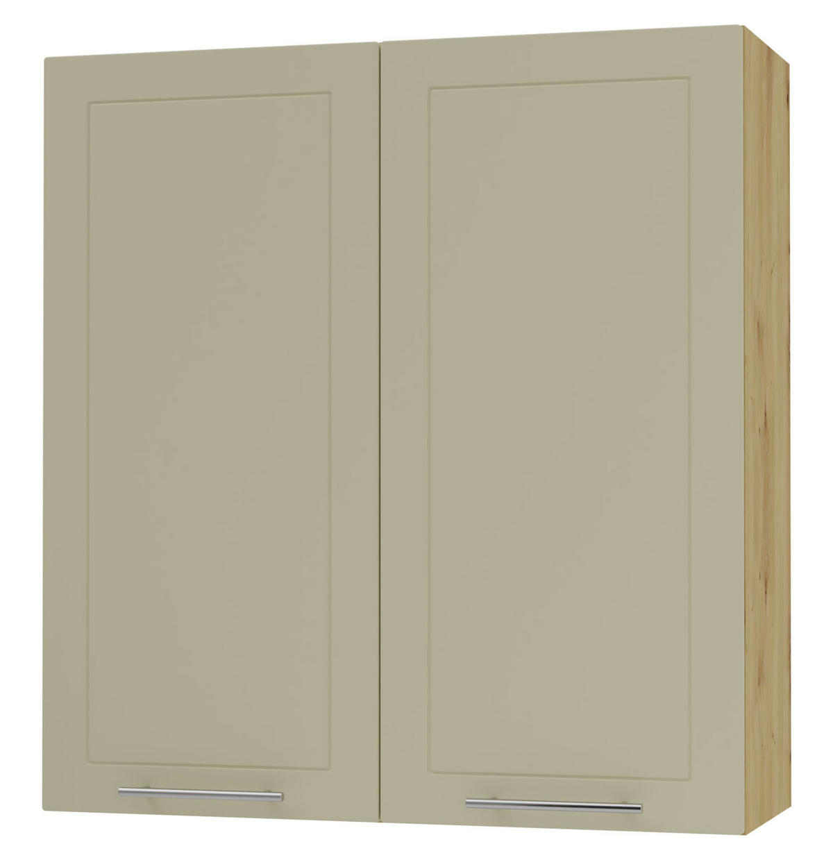 KÜCHENHÄNGESCHRANK Kvantum W4/90 Vanille Matt / Eiche Artisan Matt 90 / 32,5 / 96cm - Creme/Eiche Artisan, Holz/Holzwerkstoff (90/96/32.5cm) - Feldmann-Wohnen