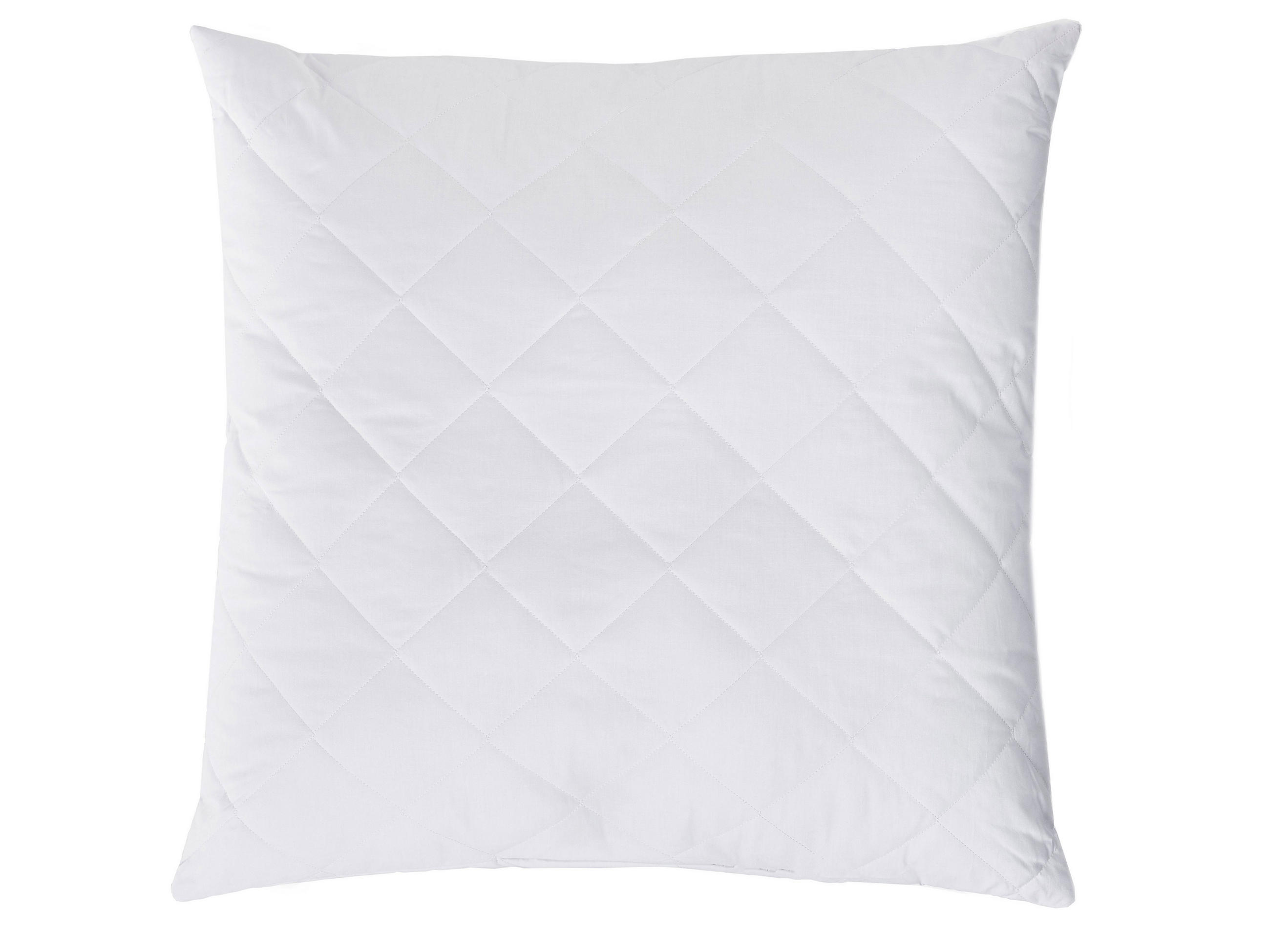 KISSEN, 80x80 cm, 50% Polyester, 50% Baumwolle, Weiß - Weiß, Textil (80/80cm) - Zollner