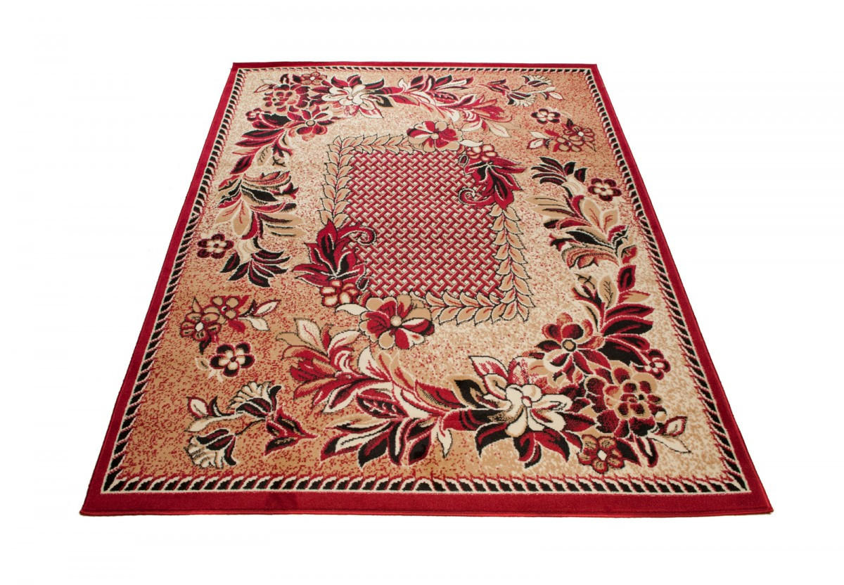 TEPPICH ATLAS Rot Beige 300/400 cm - Beige/Rot, Textil (300/400cm) - Tapiso
