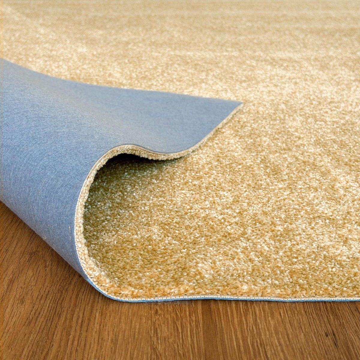 TEPPICHBODEN Levanto 100/100 cm - Goldfarben, Kunststoff (100/100/1cm) - Steffensmeier