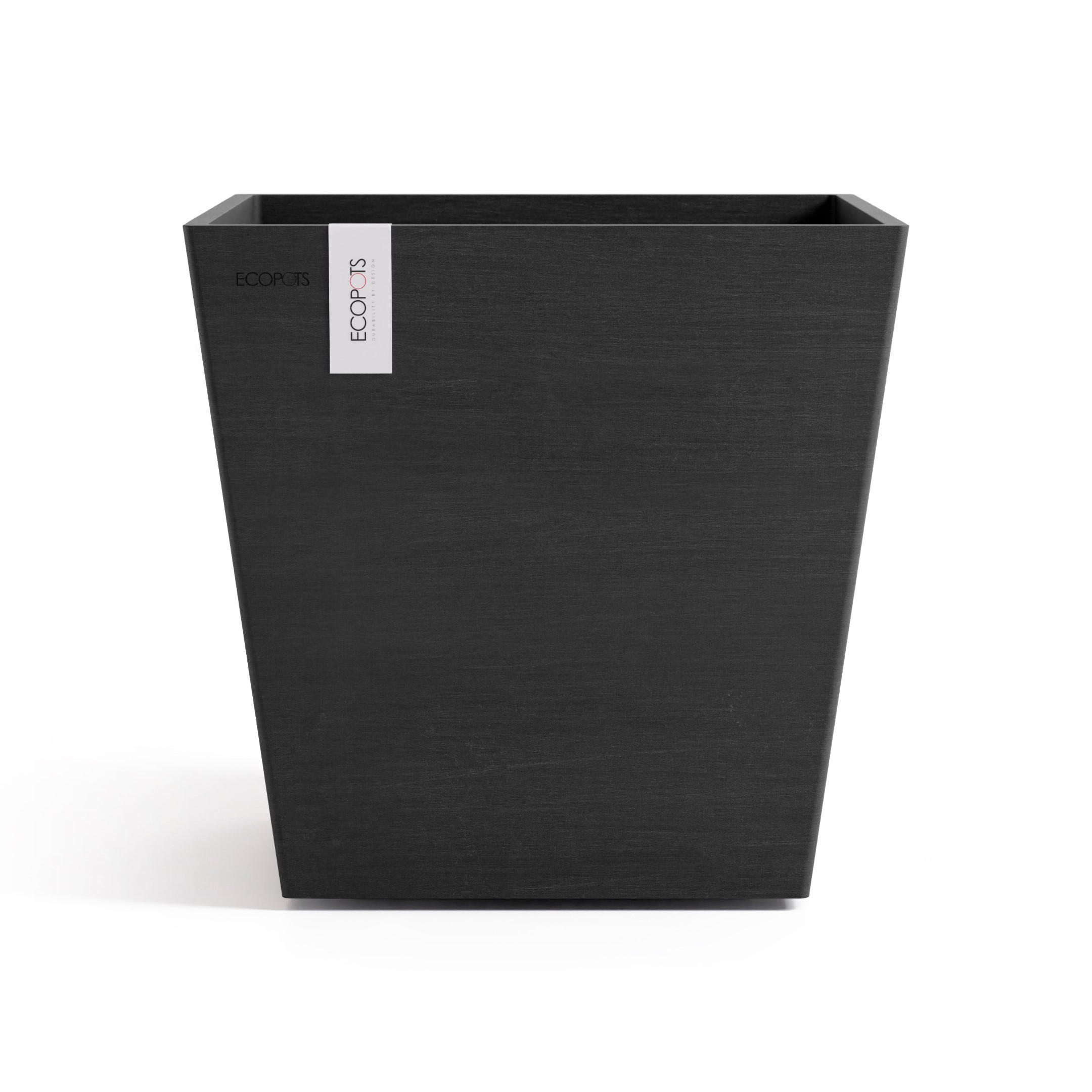 Ecopots Blumentopf Dunkelgrau 34.4 cm