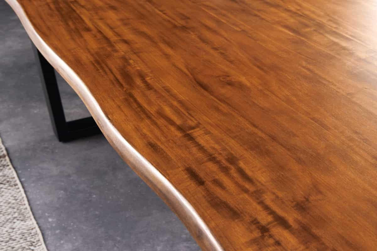 ESSTISCH GENESIS Akazie Braun 200cm - Schwarz/Braun, Holz/Metall (100/200/76cm) - riess-ambiente