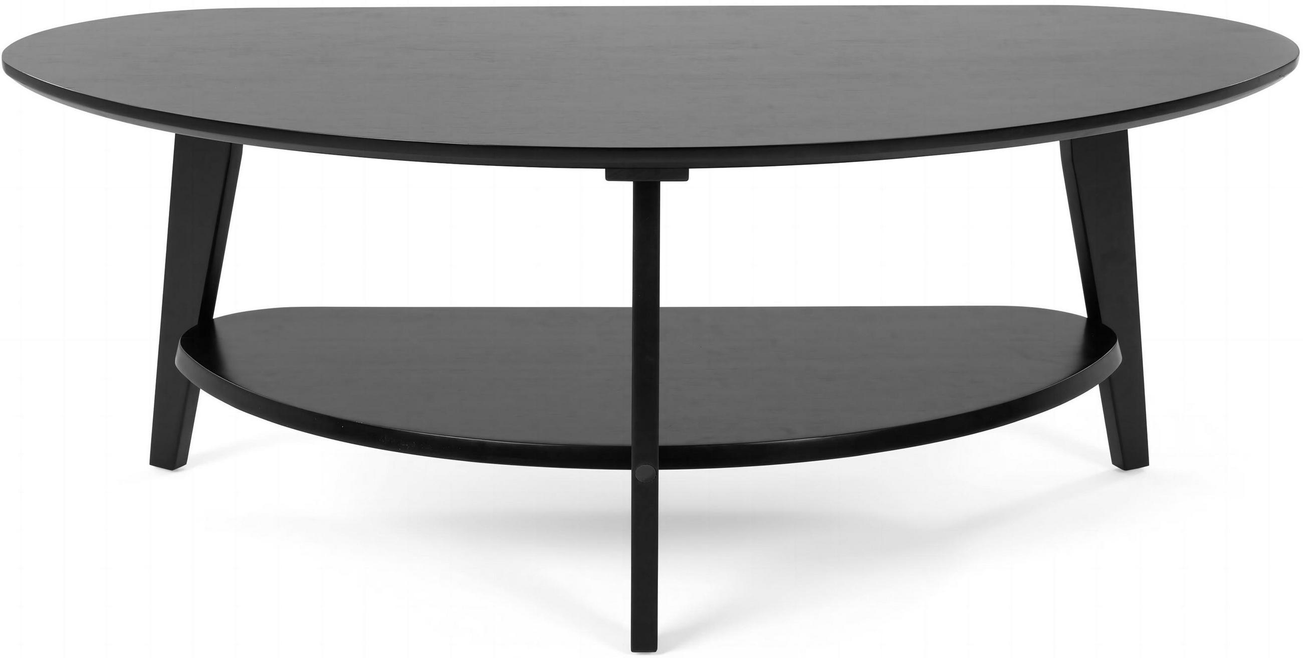 WOHNZIMMERTISCH Couchy2 - Schwarz, Holz (102/54/46cm) - needs&wants