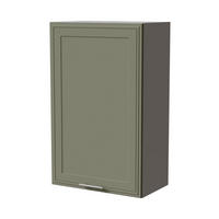 HÄNGESCHRANK Salo W4/60/1 Grau / Reed Green Matt 60 / 32,5 / 96cm - Grau/Grün, Holz/Holzwerkstoff (60/96/32.5cm) - Feldmann-Wohnen