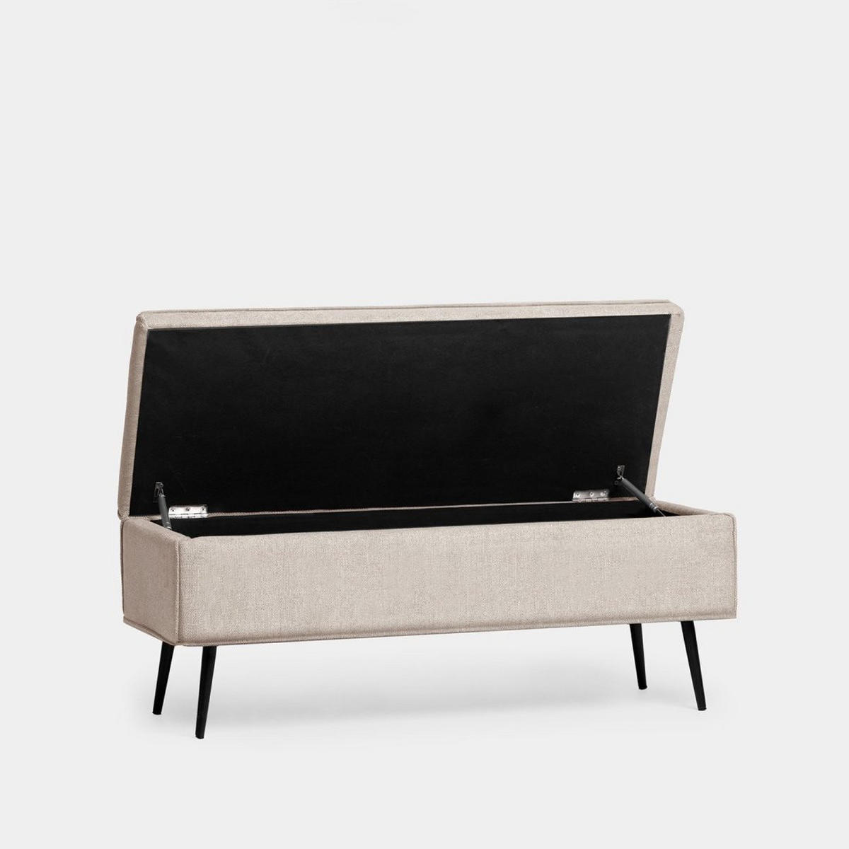 BANK Sanna Beige 109 cm x 43 cm - Beige, Textil (109/43/41cm)