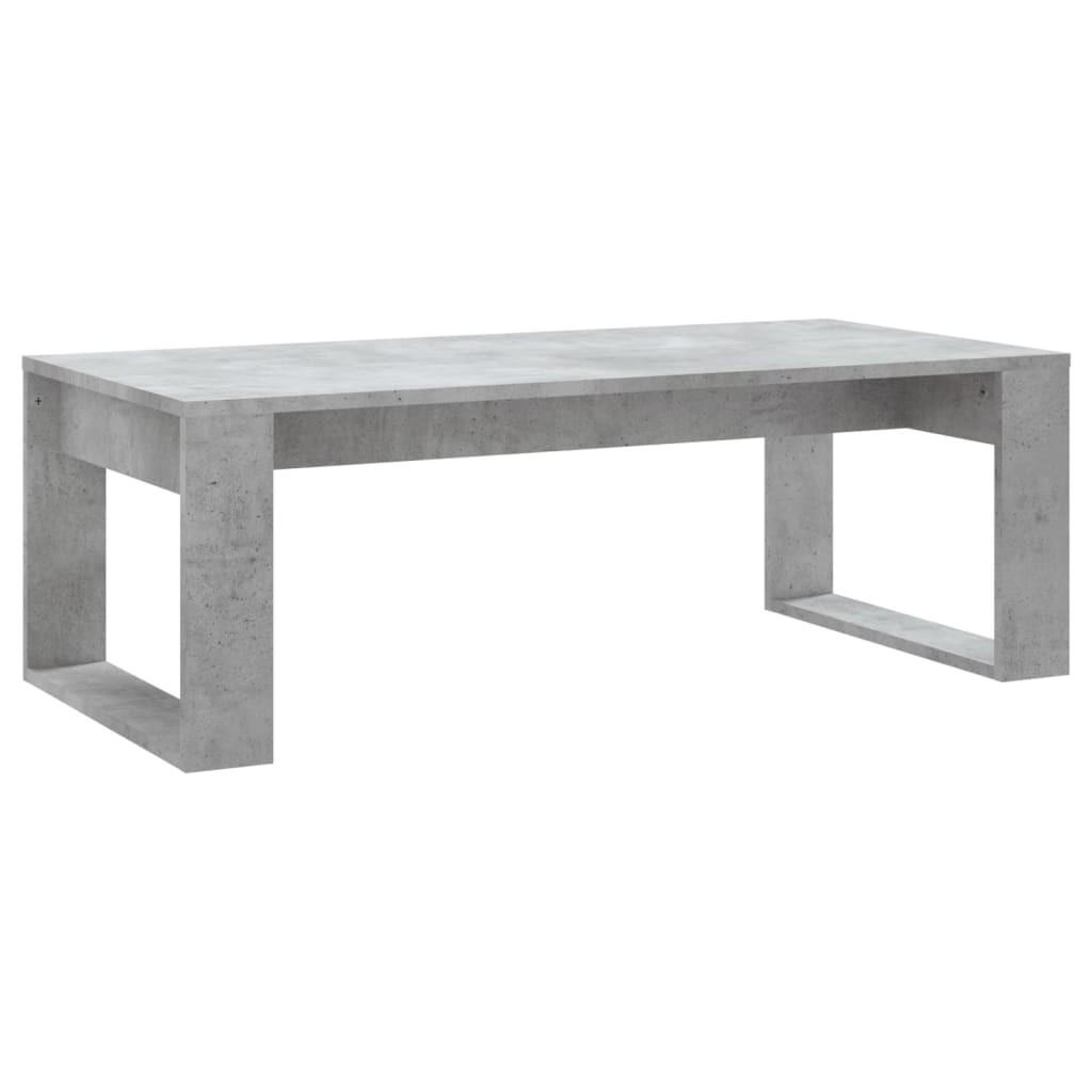 COUCHTISCH 102/50/35 cm aus Holzwerkstoff Betongrau - Hellgrau, Holz (50/102/35cm) - vidaXL