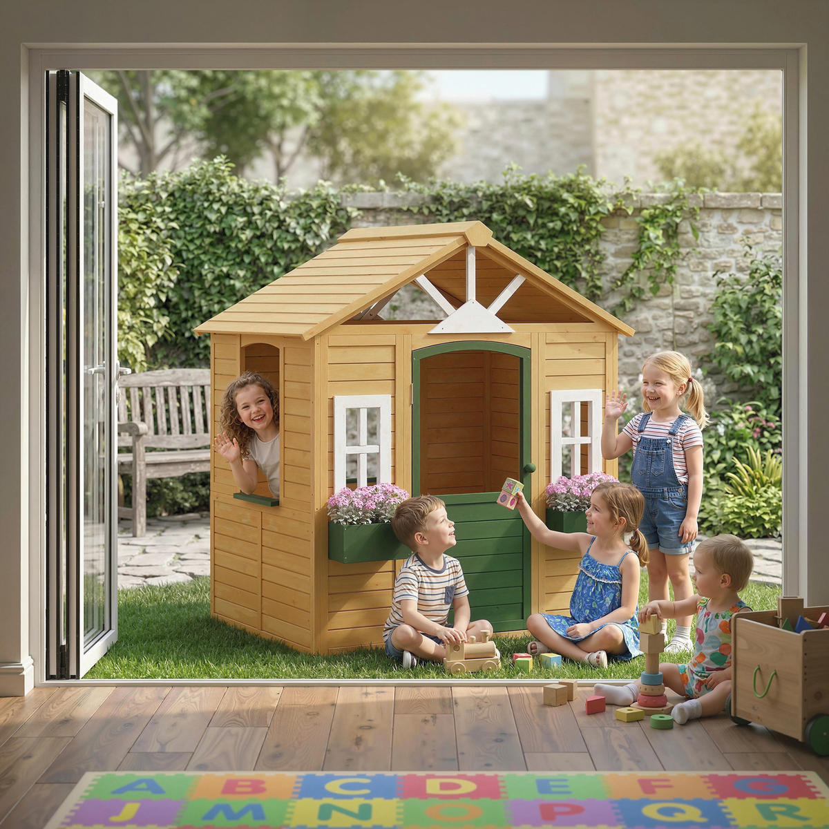 SPIELHAUS DE-10912 Braun - Braun, Holzwerkstoff (97/150/134.5cm) - ComfortXL
