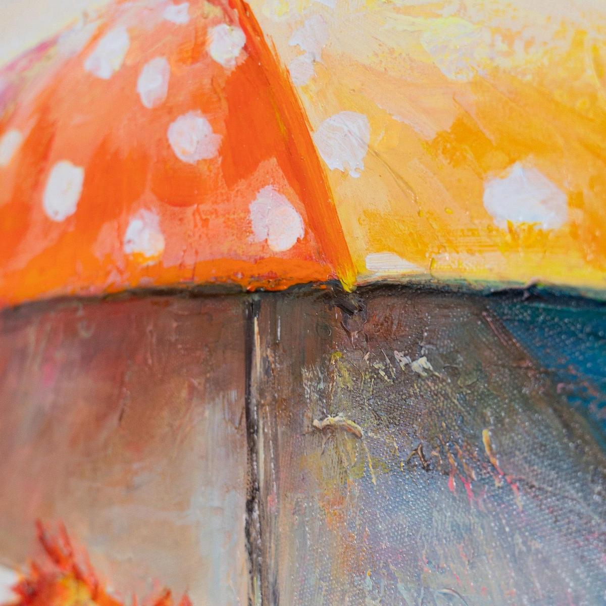 GEMÄLDE Bunte Vögel Schattenfugenrahmen Beige 70x50 cm - Beige, Holz (70/50cm) - YS-art gallery