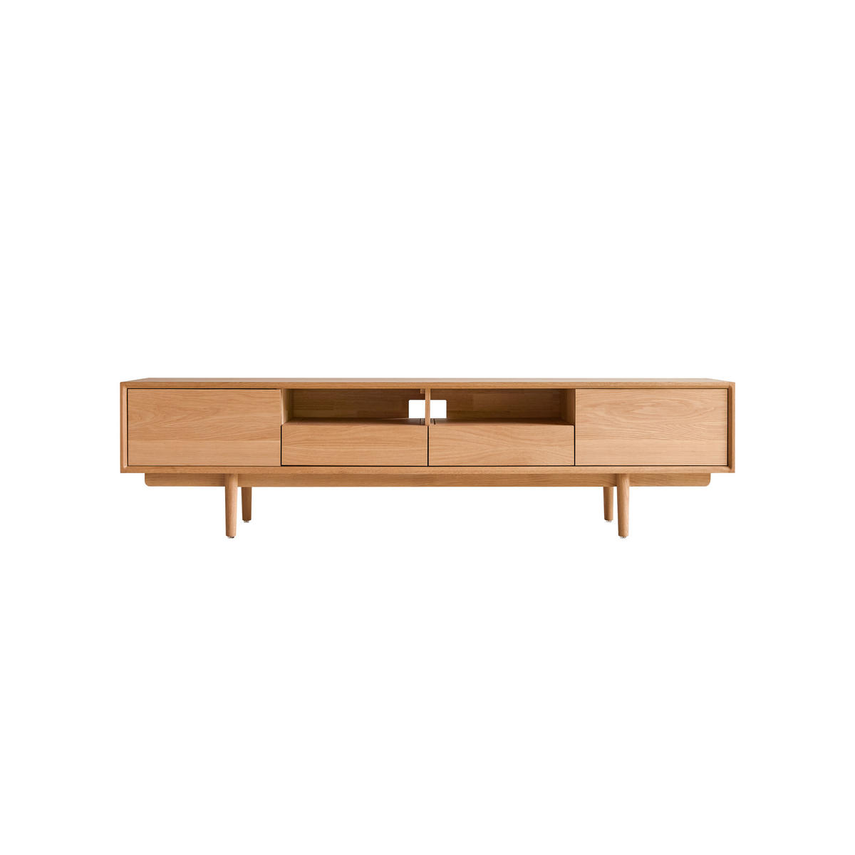 TV-SCHRANK Ellie Natur aus Eiche - Naturfarben, Holz (180/46/40cm) - Tikamoon