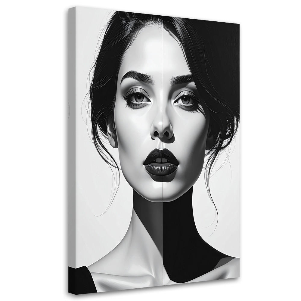 Feeby Leinwandbilder, Schwarz 80x120 cm