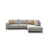 ECKSOFA MEDIOLANE 5-Sitzer, hellgrau - Hellgrau, Holzwerkstoff/Textil (282/219cm) - Courtois Laville