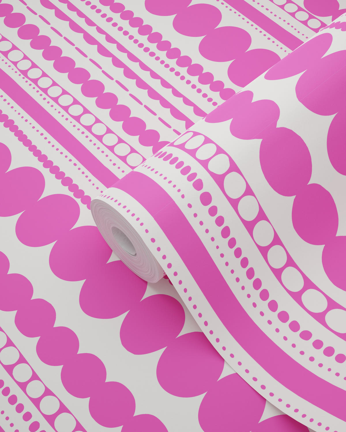TAPETE Perlen 53 cm x 10.05 m - Pink, Papier (53/0.1cm) - ESTAhome