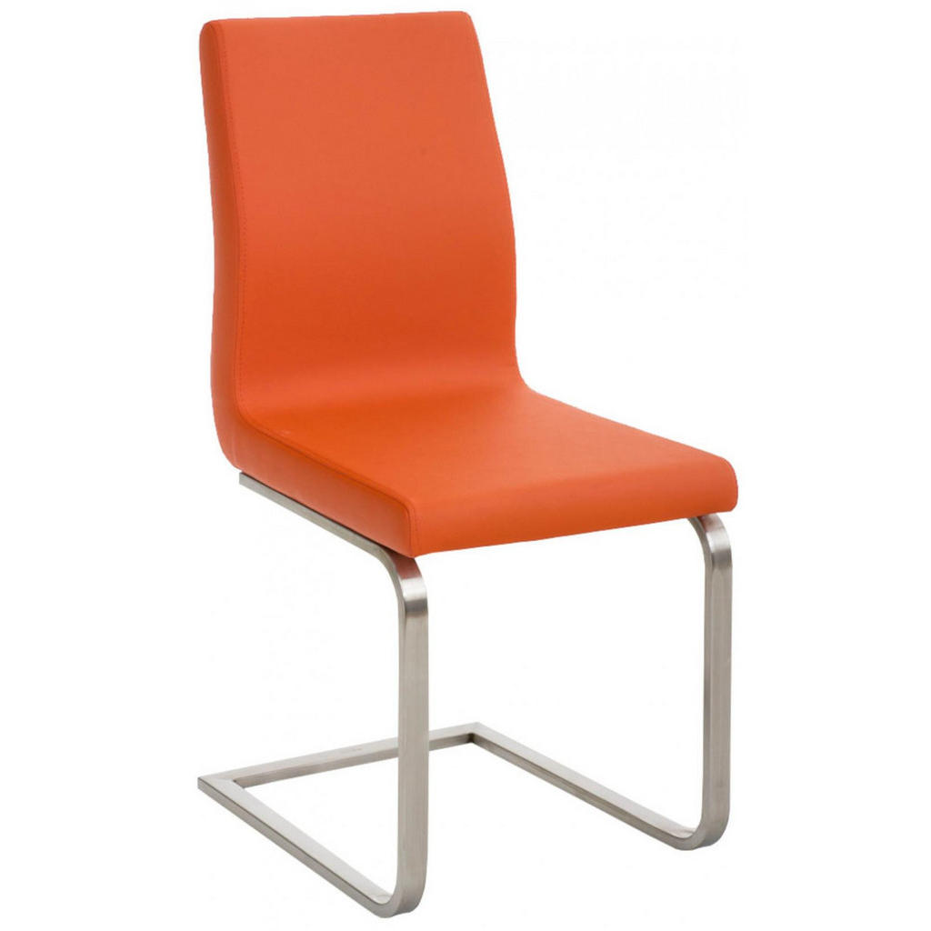 Thumbnail - CLP Schwingstuhl, Orange, Textil, 40x90x50 cm, Esszimmer, Stühle, Esszimmerstühle, Schwingstühle