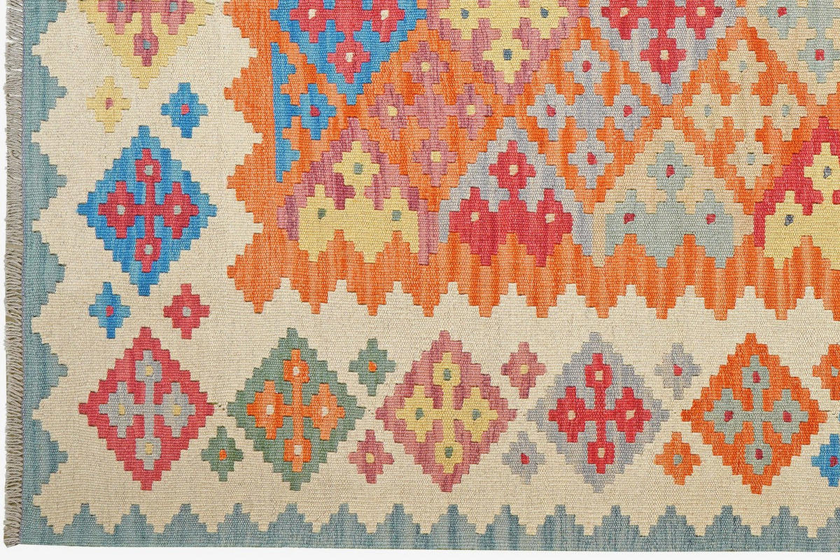 KELIM-TEPPICH handgewebt Gashgai Orange 250/171 cm Schurwolle - Orange, Textil (171/250cm) - Looma