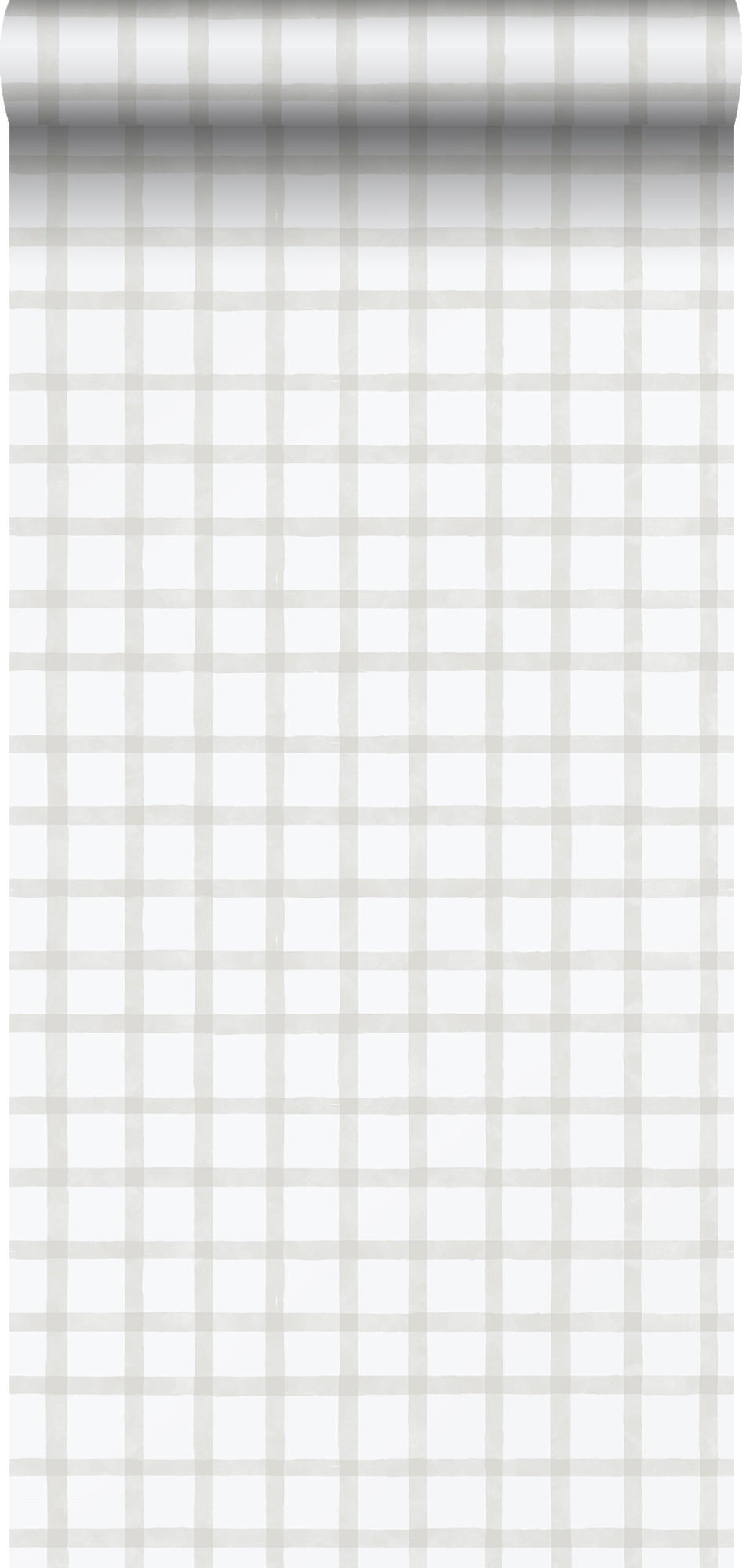 TAPETE Karomuster 53 cm x 10.05 m - Weiß, Papier (53/1000cm) - Sanders & Sanders