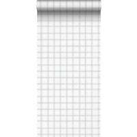 TAPETE Karomuster 53 cm x 10.05 m - Weiß, Papier (53/1000cm) - Sanders & Sanders