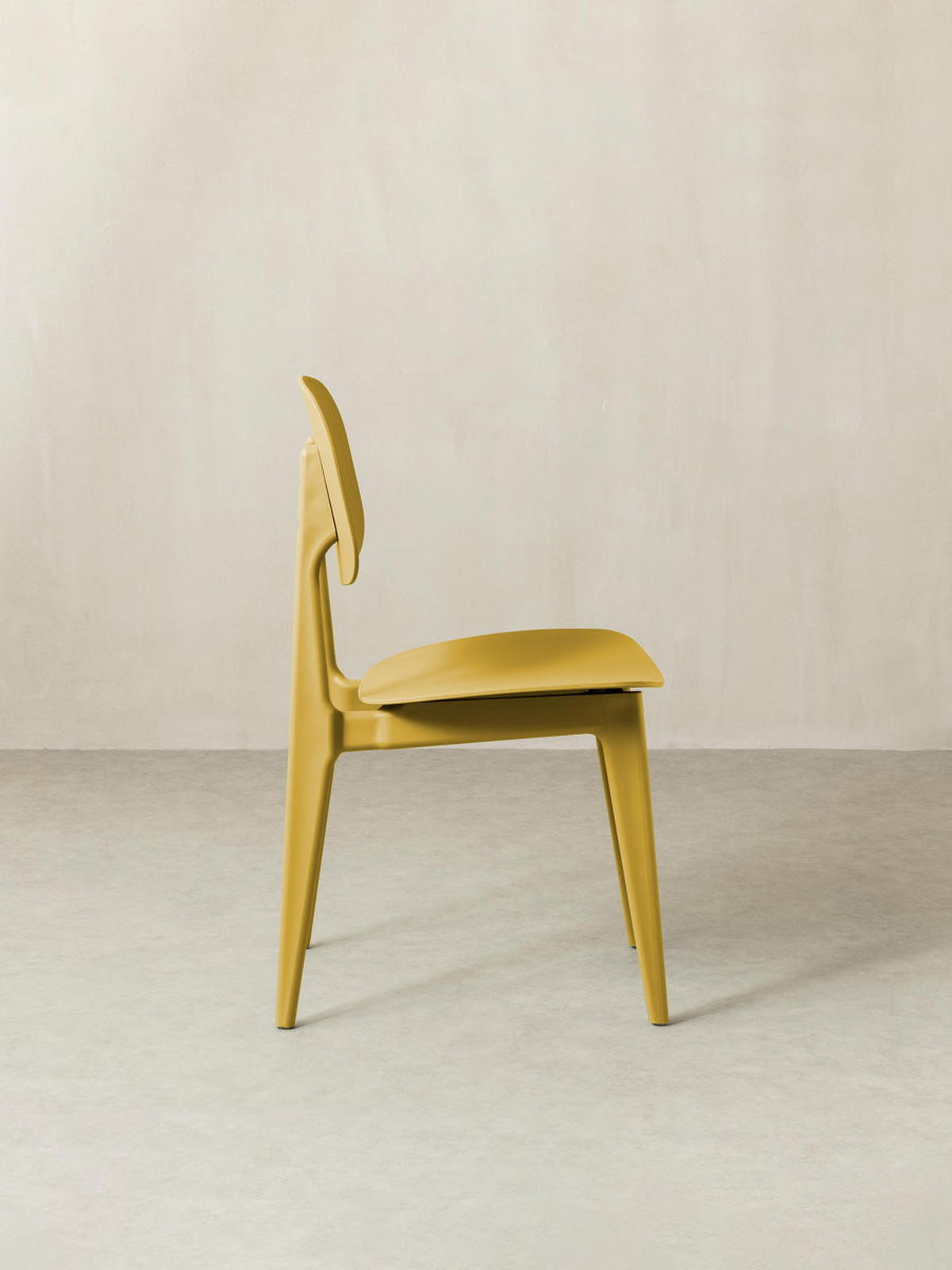 STUHL Helm Senf 43 cm x 82.5 cm - Dunkelgelb, Kunststoff (43/82/51cm) - Kenay Home