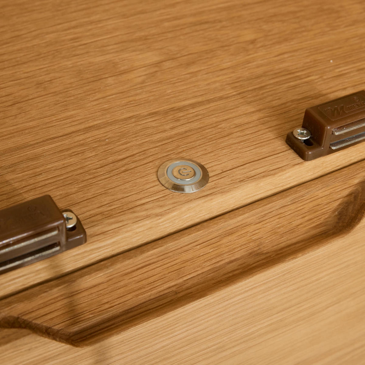 VITRINE Eiche massiv - Eichefarben/Braun, Holz/Holzwerkstoff (100/190/45cm) - Furnhouse
