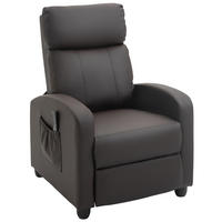 MASSAGESESSEL Kunstleder Schaumstoff Braun - Schwarz/Braun, Kunststoff (88/98/68cm) - HOMCOM