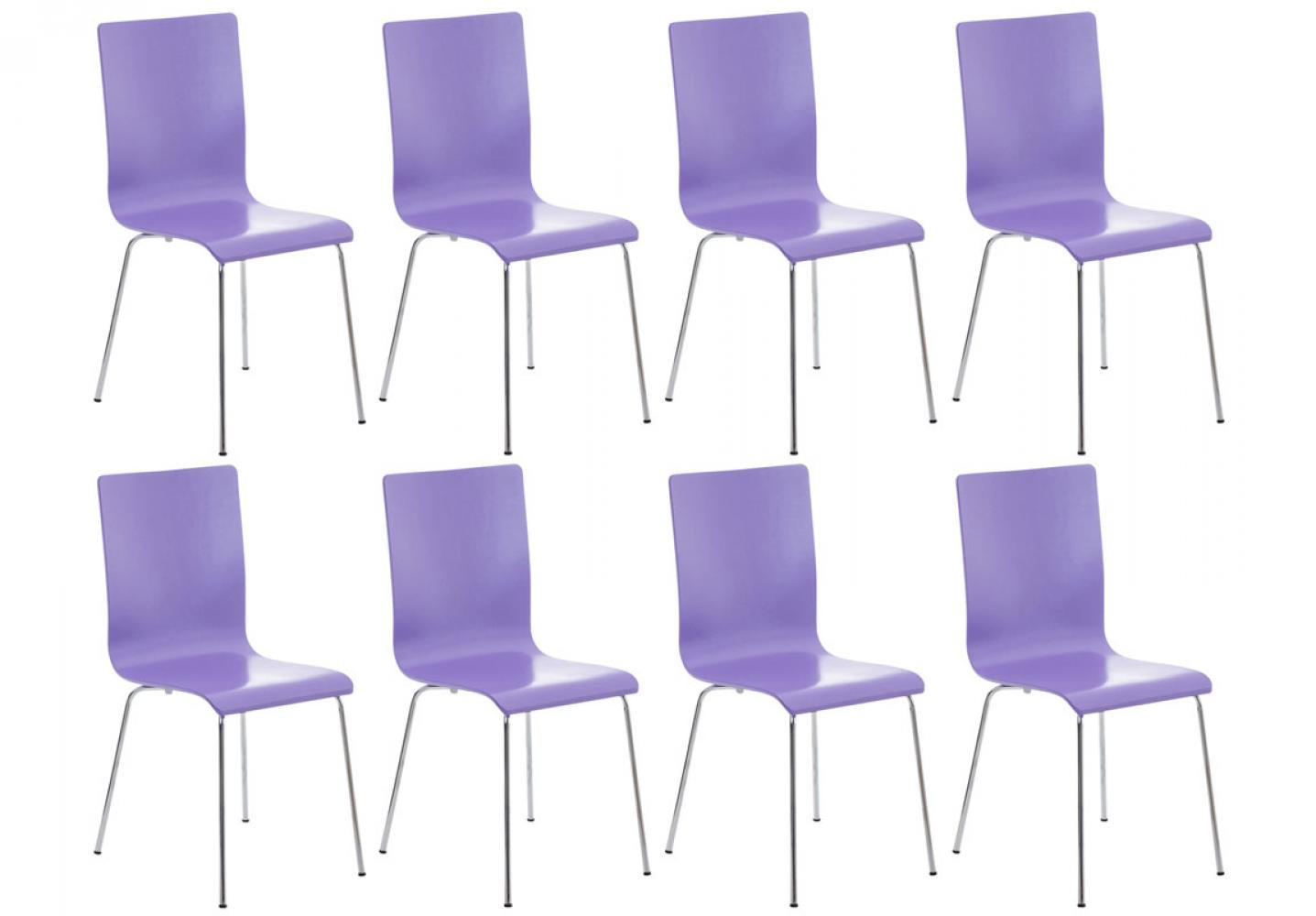 CLP Besucherstuhl Lila 43x87x47 cm