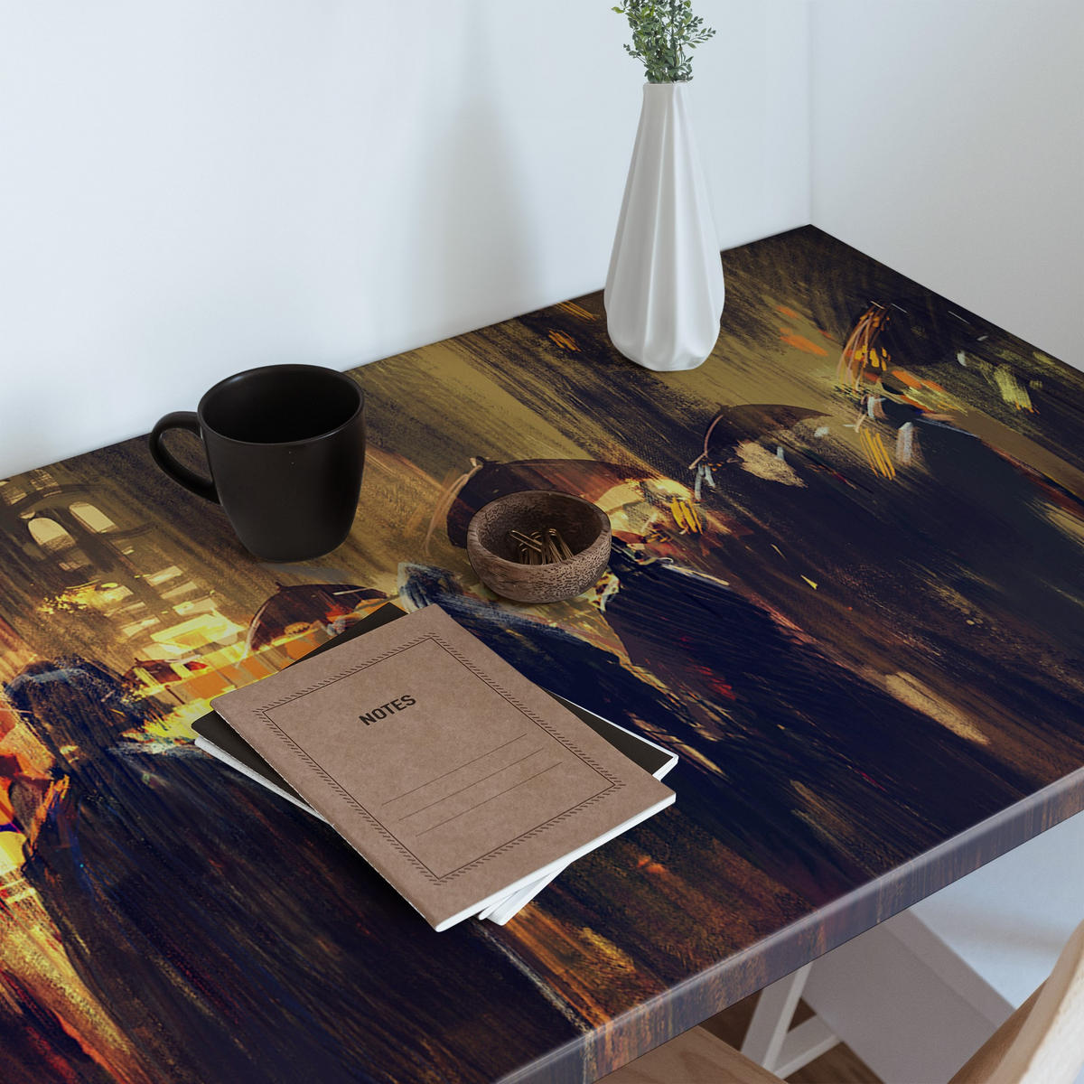 MÖBLAUFKLEBER 100x50 cm mehrfarbig - Eichefarben/Multicolor, Kunststoff (100/50/0.1cm) - Wallfluent