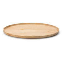 TABLETT Oval, Gummibaumholz, 36.5 x 25 cm - Braun, Holz (25/3/37cm) - Continenta