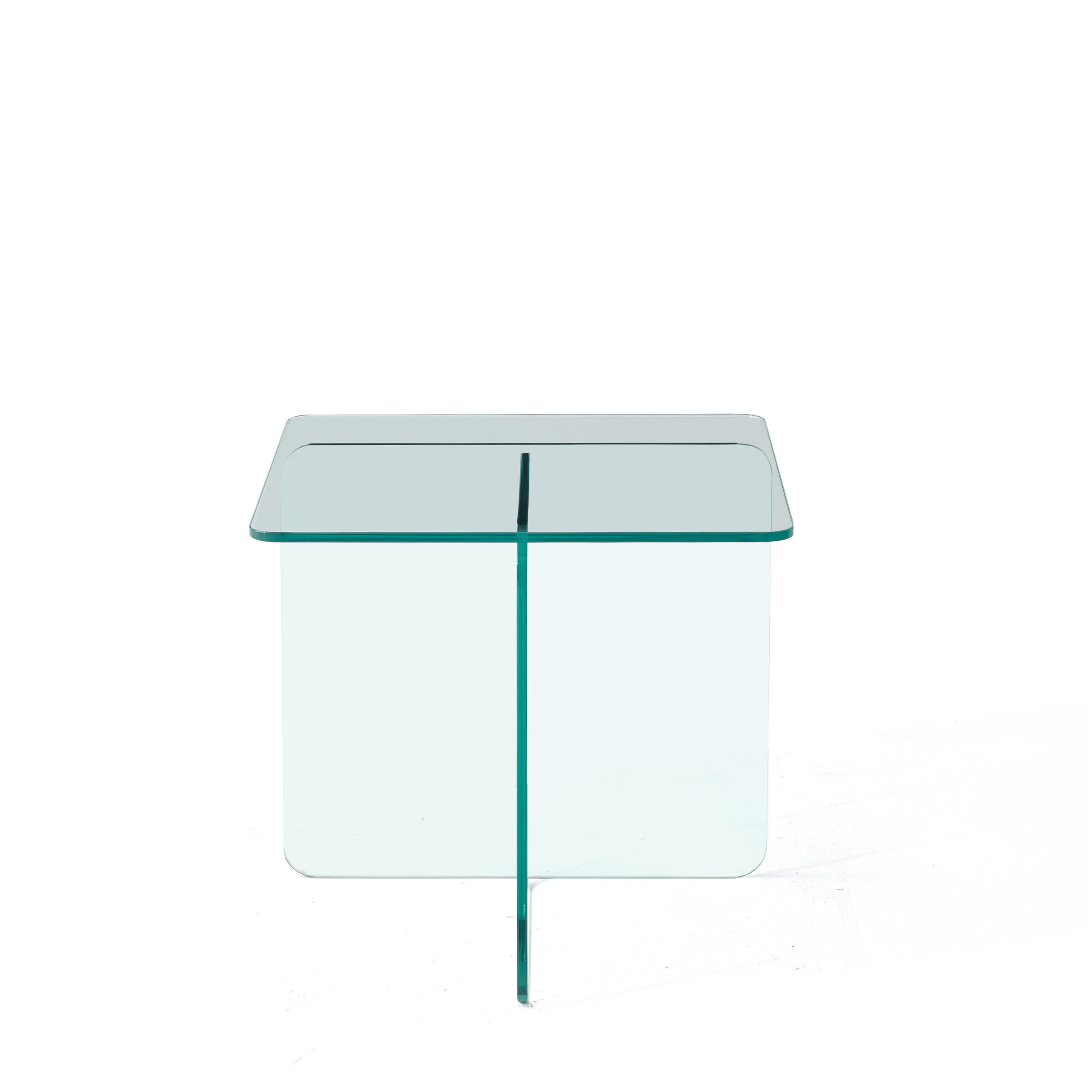 BEISTELLTISCH Transparent 45/45/51 cm aus Glas - Klar, Glas (45/45/51cm) - PANGIVO