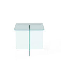 BEISTELLTISCH Transparent 45/45/51 cm aus Glas - Klar, Glas (45/45/51cm) - PANGIVO