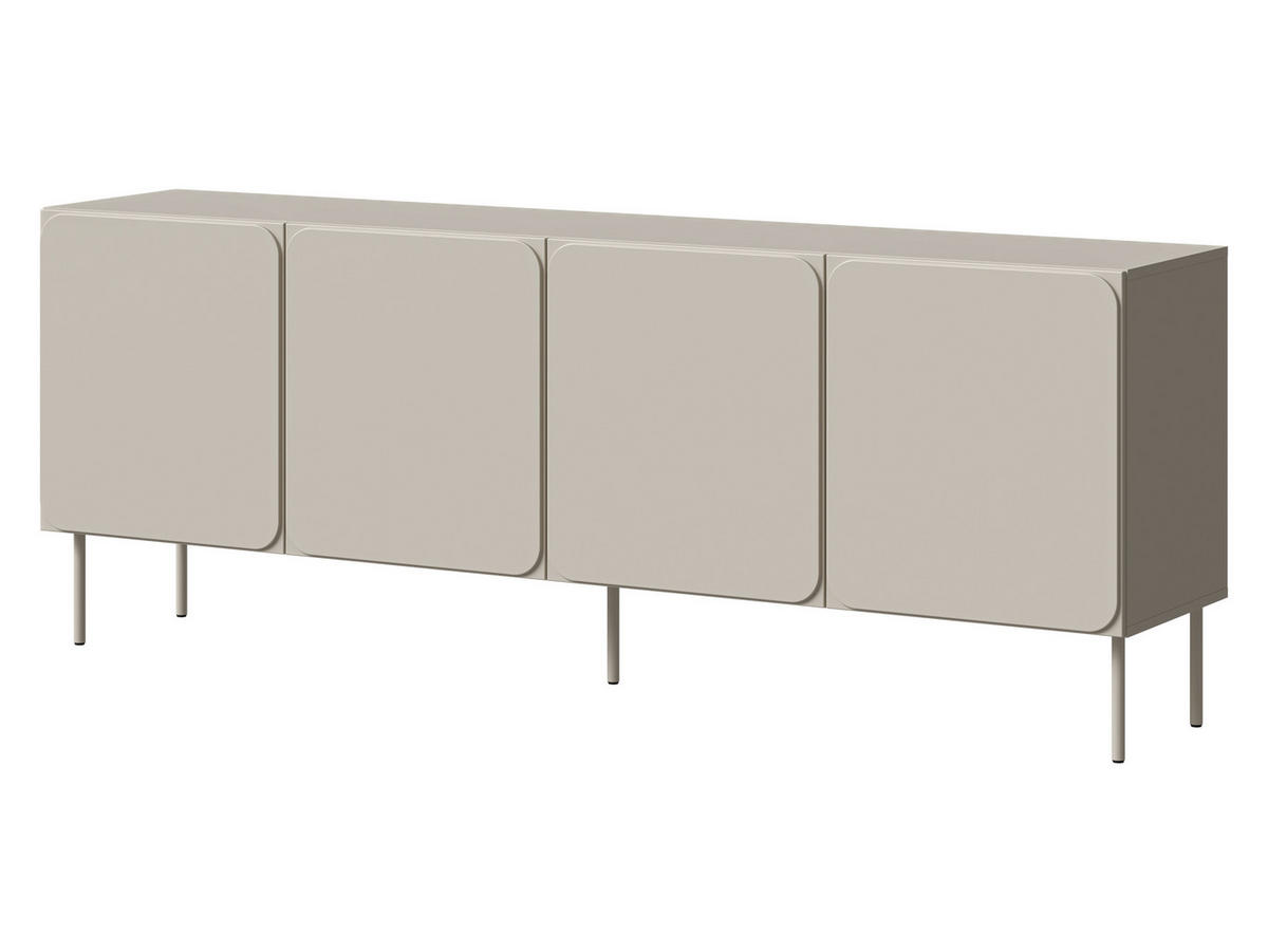 SIDEBOARD Rafael 200 4D - Kaschmir, Holzwerkstoff/Metall (200/76/40cm) - MIRJAN24