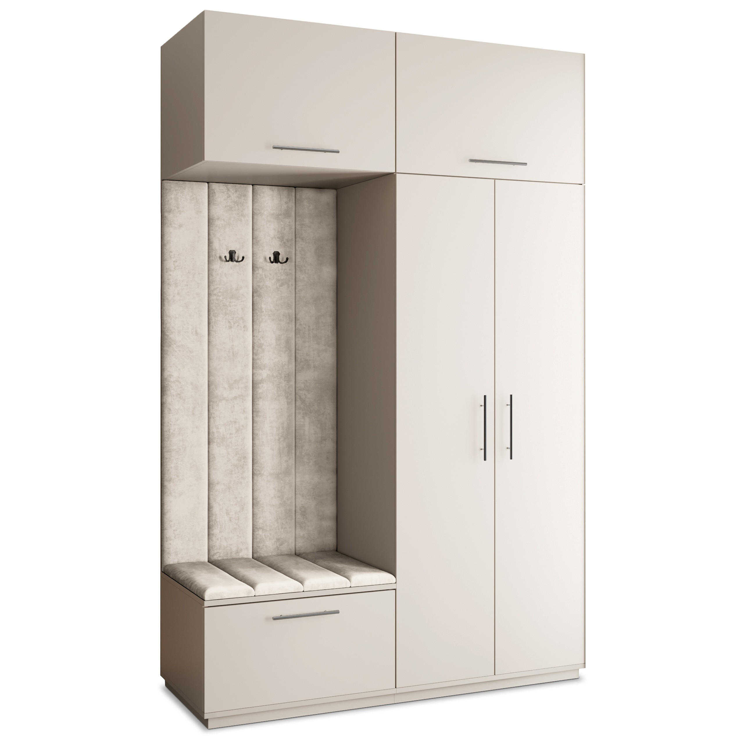 Masseno Garderobenschrank Kaschmir, Beige 150x240x60 cm