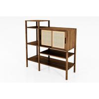 REGAL INA Wildeiche - Alteiche, Holz (123/123/46cm) - byoak