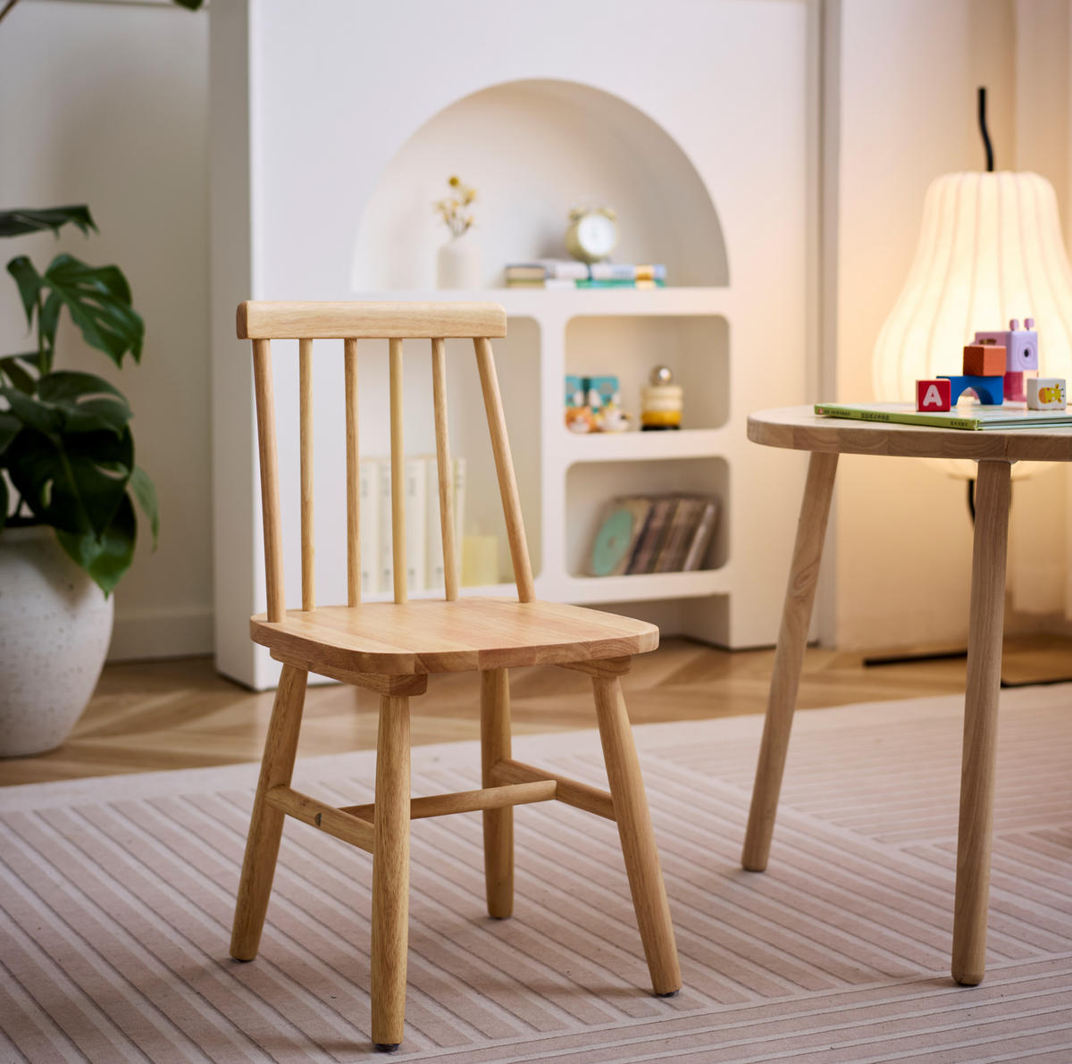 STUHL FÜR KINDER 2er-Set Holz Braun - Braun, Holz (31/59/31cm) - Nordlys