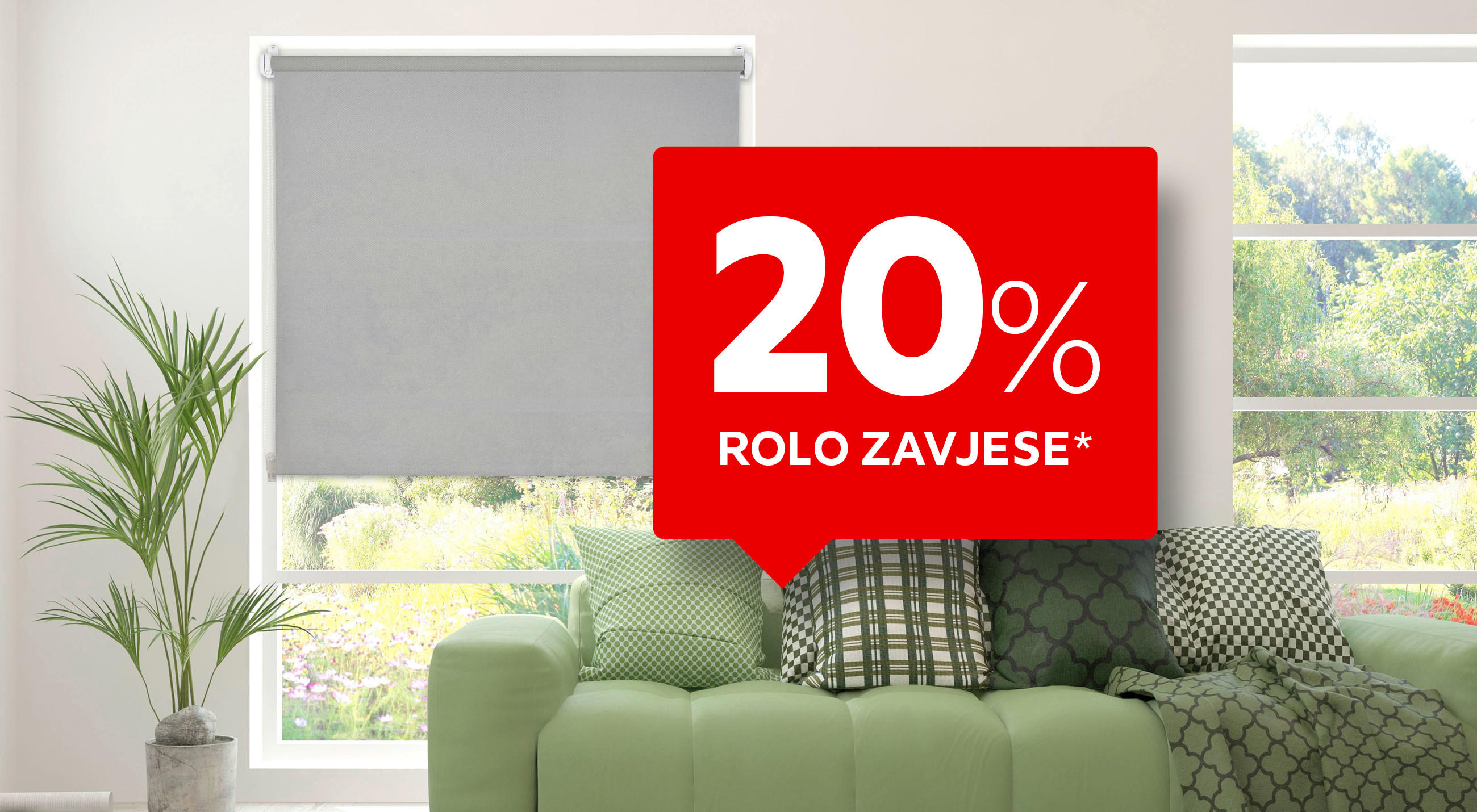 20% rolo zavjese*