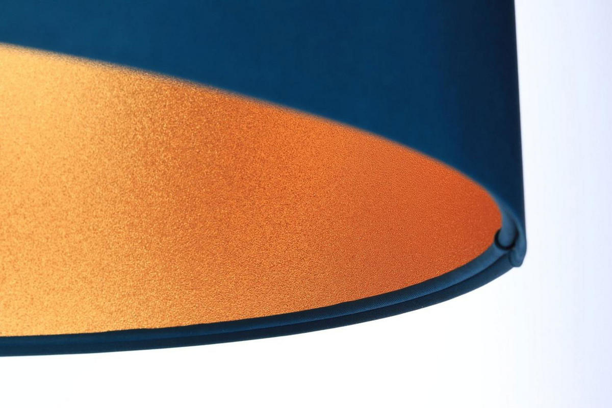 HÄNGELEUCHTE Gold 60/30 cm - Türkis/Goldfarben, Kunststoff (60/1.1/30cm) - ONZENO