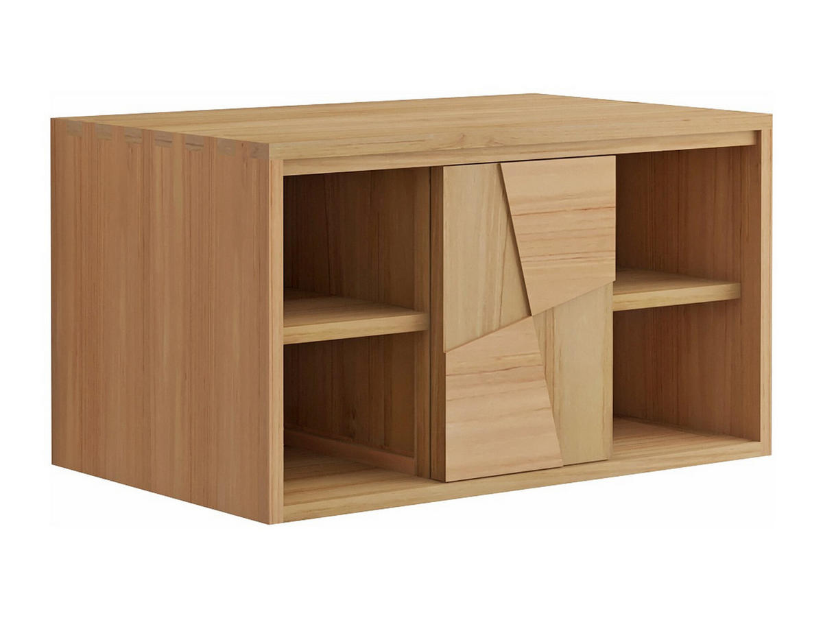 WASCHBECKENUNTERSCHRANK - 80 cm x 50 cm - holz - naturfarben hell Sumbawa - Naturfarben, Holz (80/45/50cm) - Vente-Unique