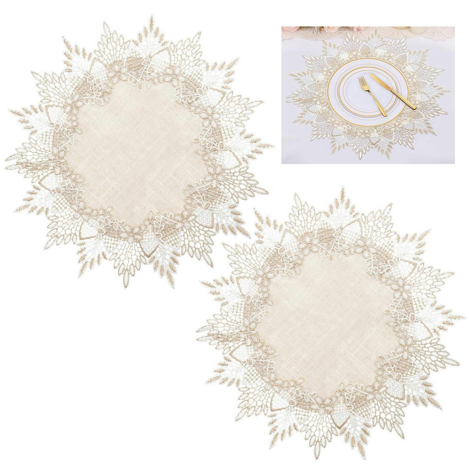 XXXLutz Tischdecke Beige 38x1.5x38 cm