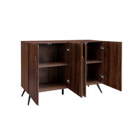 SIDEBOARD 150/38/83 cm walnussbraun aus Holzwerkstoff mit verstellbaren Einlegeböden - Walnussfarben, Holzwerkstoff (150/83/38cm) - OKWISH