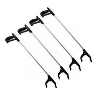 GREIFZANGE 76 cm 4-teilig Silber Schwarz Metall Kunststoff - Silberfarben/Schwarz, Kunststoff/Metall (10/5/76cm) - Kinzo