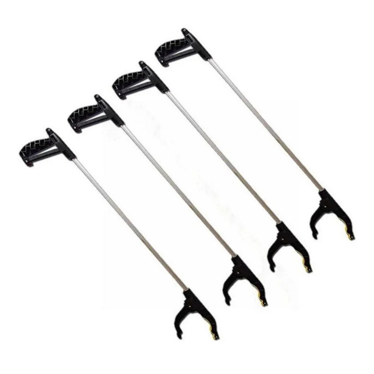 GREIFZANGE 76 cm 4-teilig Silber Schwarz Metall Kunststoff - Silberfarben/Schwarz, Kunststoff/Metall (10/5/76cm) - Kinzo