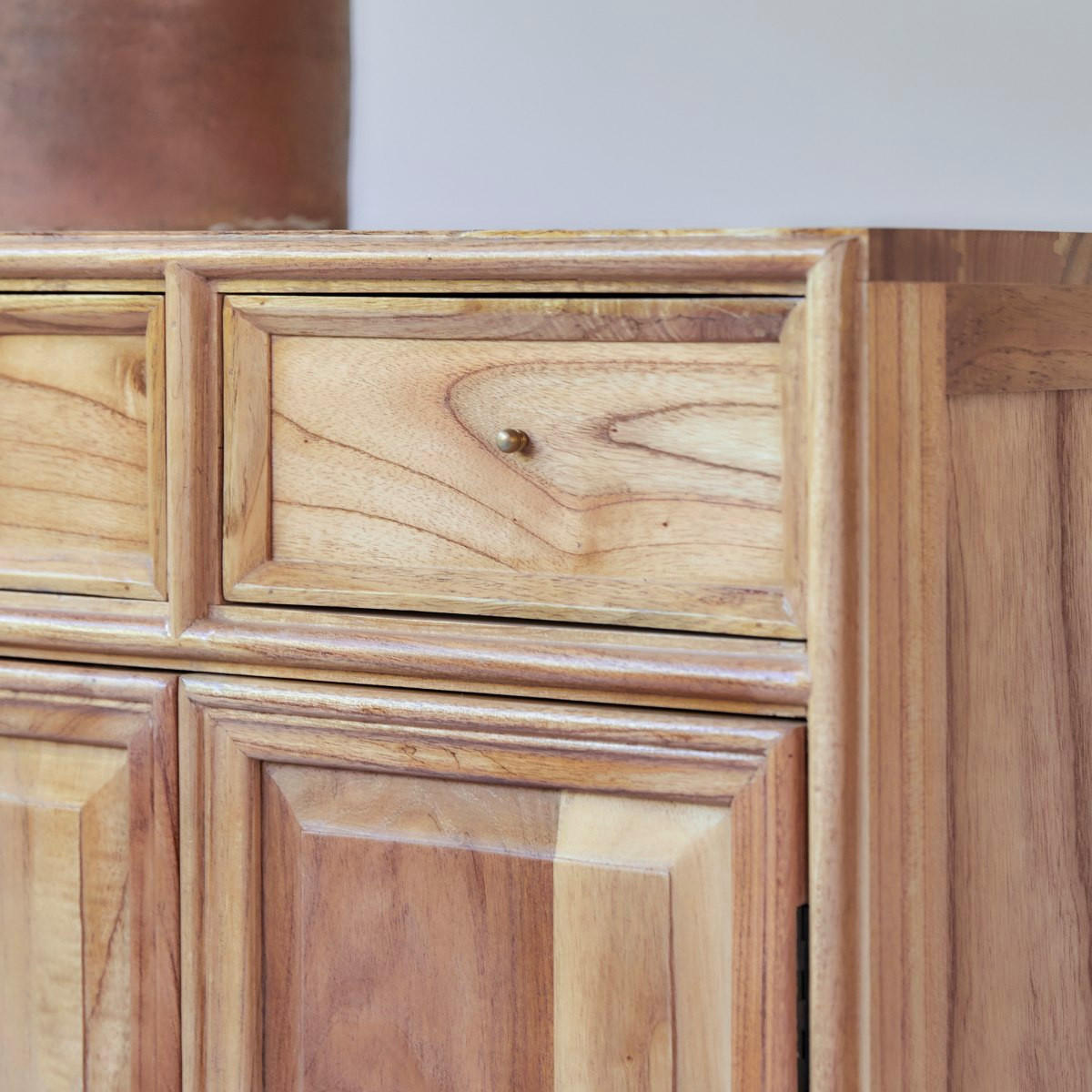 SIDEBOARD Alex Natur aus Helles Mindiholz - Naturfarben, Holz (120/85/41cm) - Tikamoon