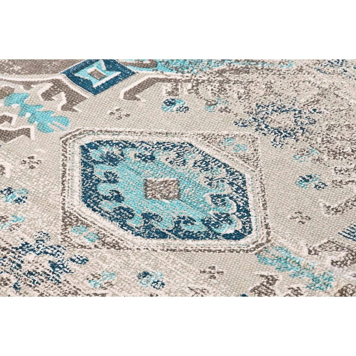 TEPPICH Antiker Finish Blau Baumwolle Araber (120 x 180 x 1 cm) - Blau, Textil (120/180cm) - DKD Home Decor