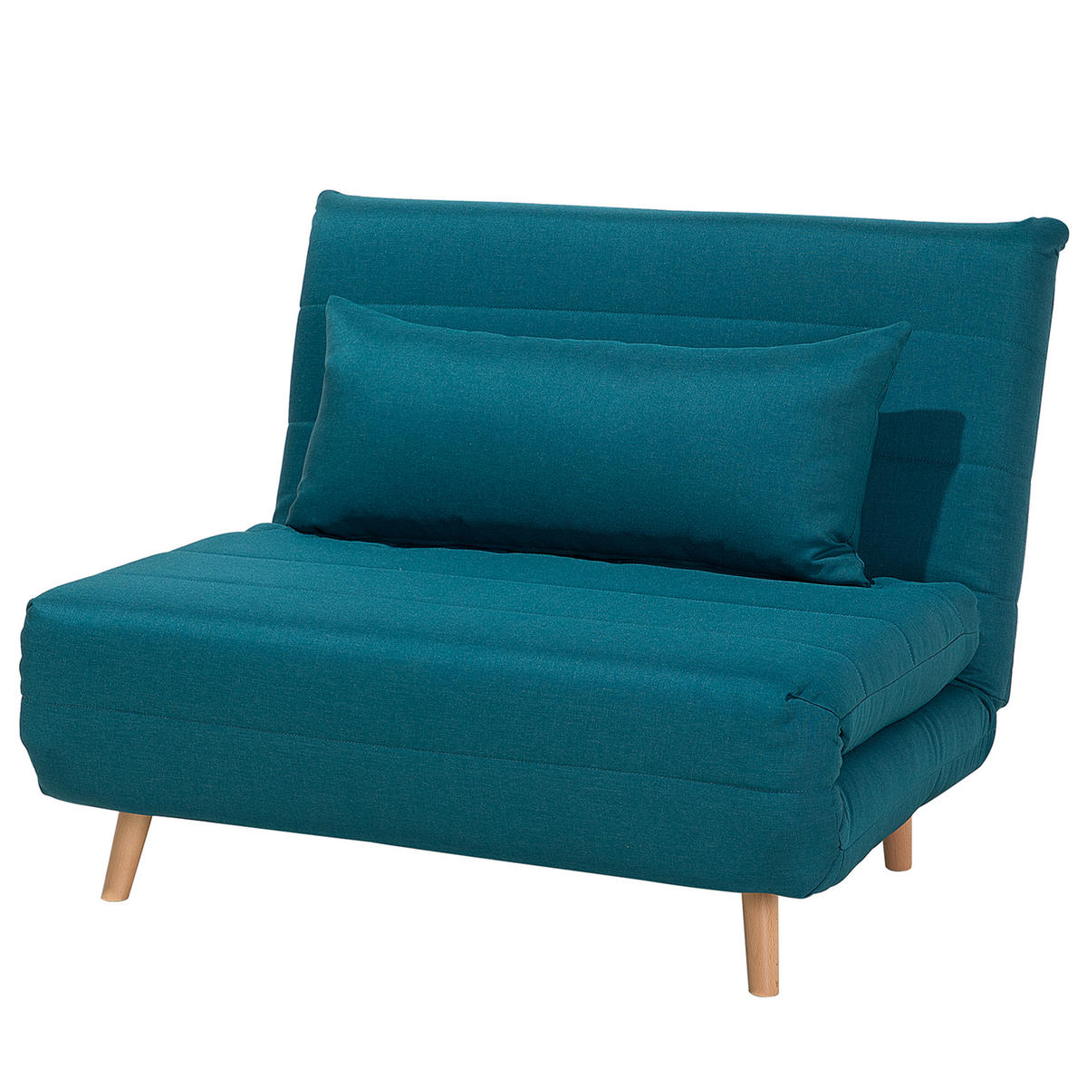 1-SITZER-SCHLAFSOFA Polyester Blau Setten - Hellblau, Textil (104/82/190cm) - Beliani
