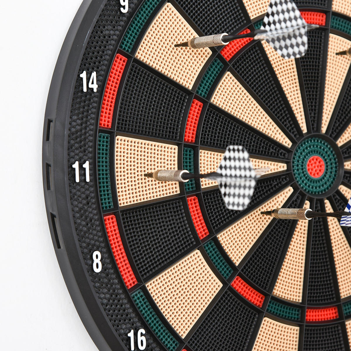 ELEKTRONISCHE Dartscheibe - Schwarz, Kunststoff (39.5/2.2/44cm) - HOMCOM