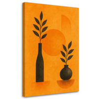 LEINWANDBILD Abstraktion 30x45cm - Orange, Textil (30/45cm) - Feeby