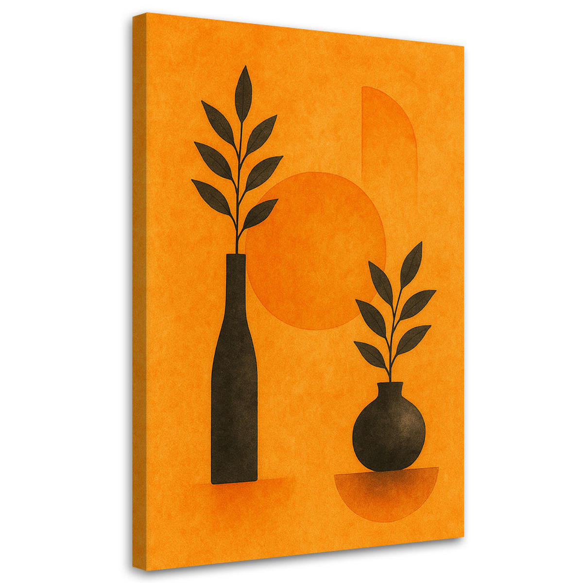 LEINWANDBILD Abstraktion 30x45cm - Orange, Textil (30/45cm) - Feeby