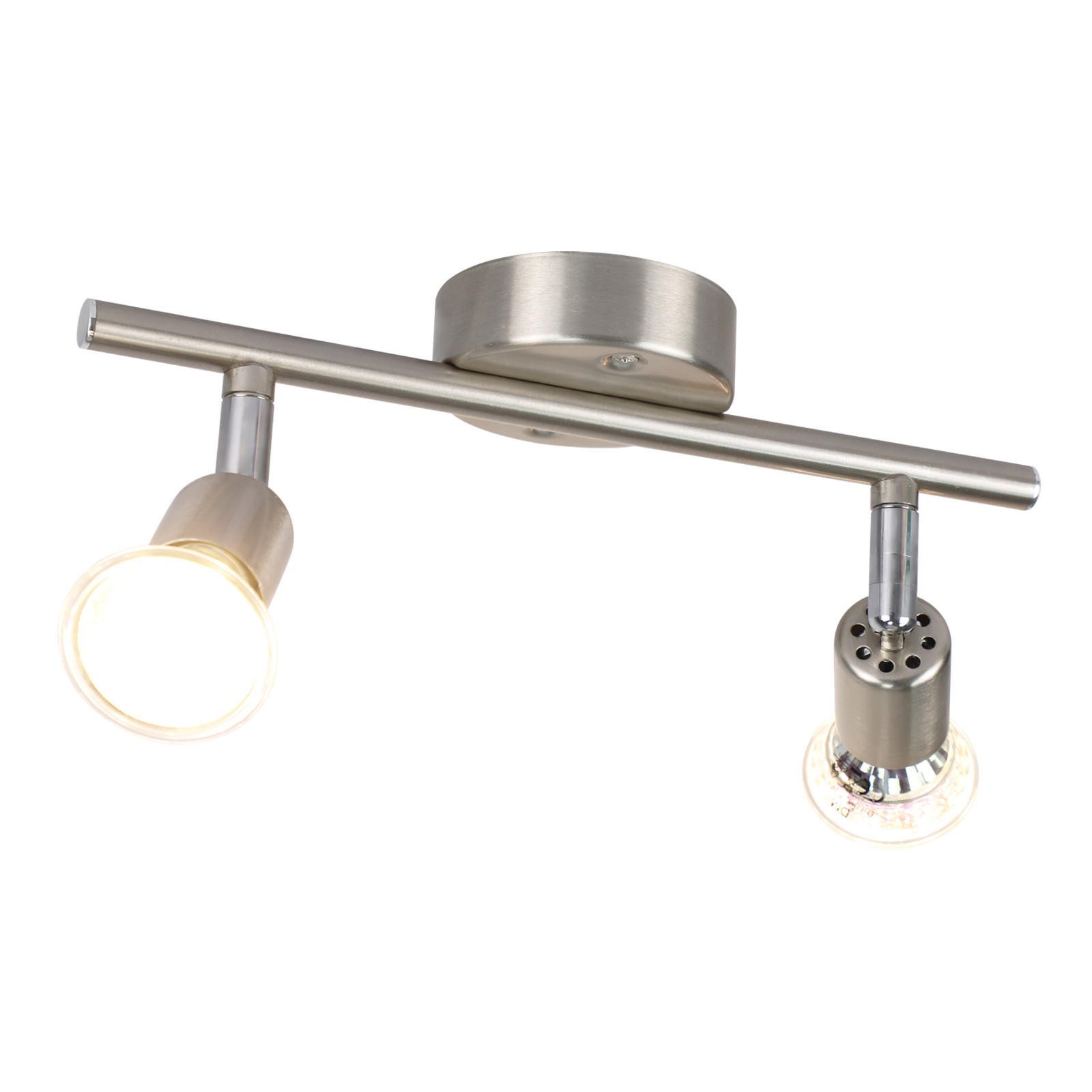 DECKENSTRAHLER Luminelle 15/8/26 cm - Silberfarben, Metall (26/15/8cm) - ZMH