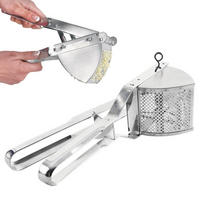 STAHL-KARTOFFELPRESSE 30 cm Silber - Silberfarben, Metall (12/30cm) - Orion 