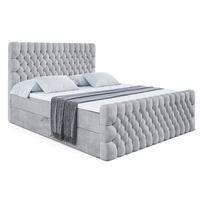 BOXBETT SERENE-Z - 120 x 200 - H4 - Hellgrau - Hellgrau, Holzwerkstoff (120/200cm) - ALTDECOR