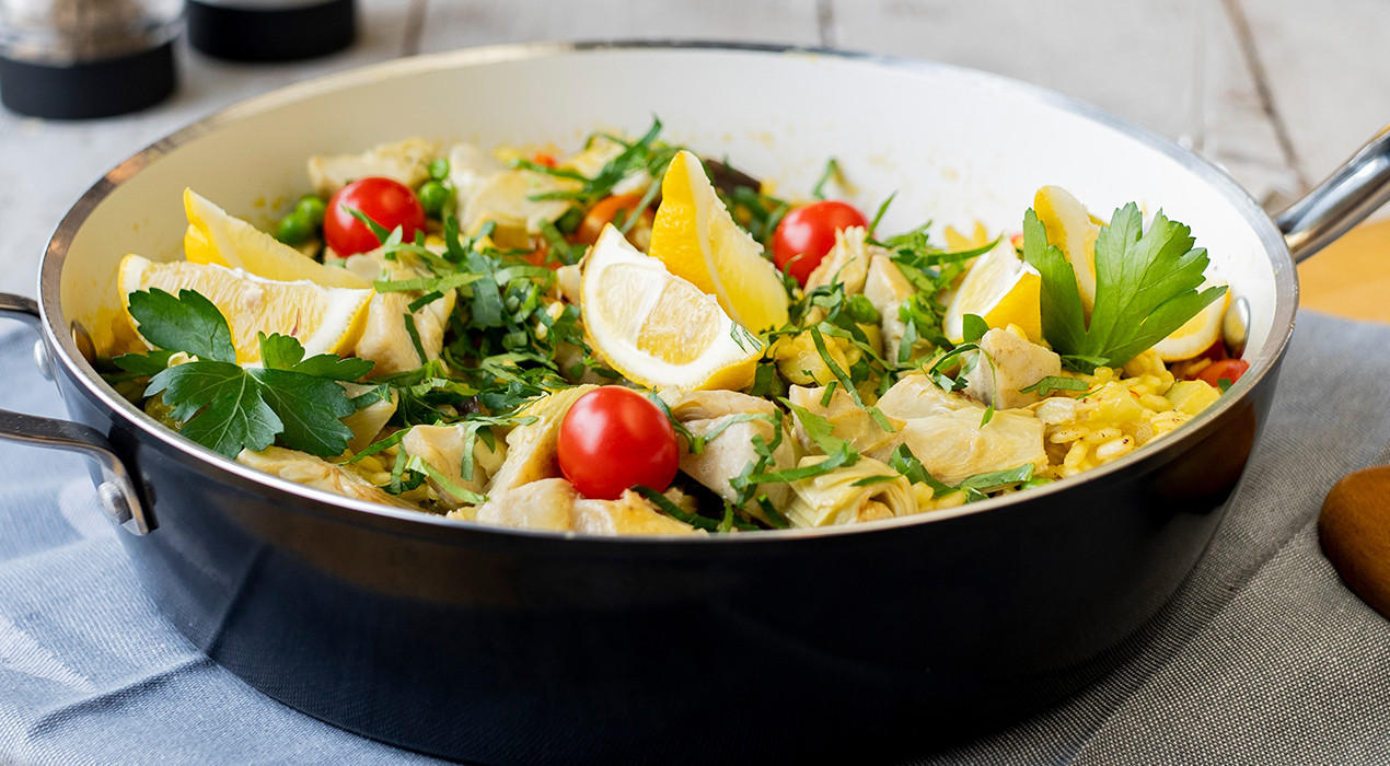 XXXLecker_Gemuese-Paella-mit-Artischocken